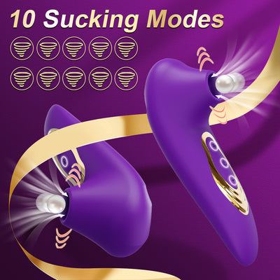 Clitoral Suction Vibrator for Women with 10 Suction Modes – G-Spot Stimulator