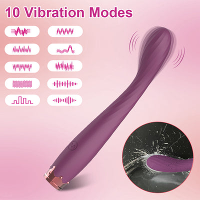 Purple wand vibrator with 10 vibration modes