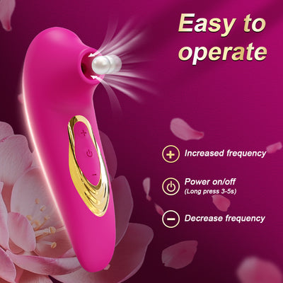 Clitoral Suction Vibrator for Women with 10 Suction Modes – G-Spot Stimulator