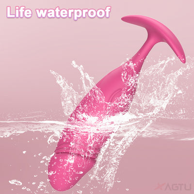 Red silicone butt plug, life waterproof