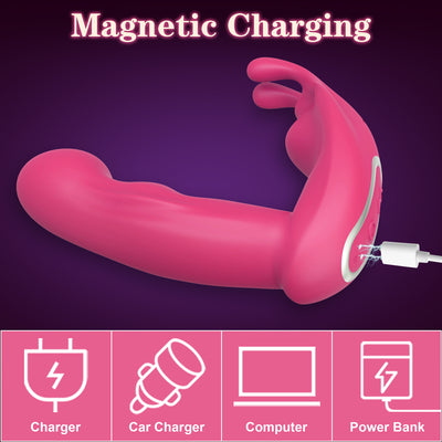 Magnetic charging port of wearable sex toy
