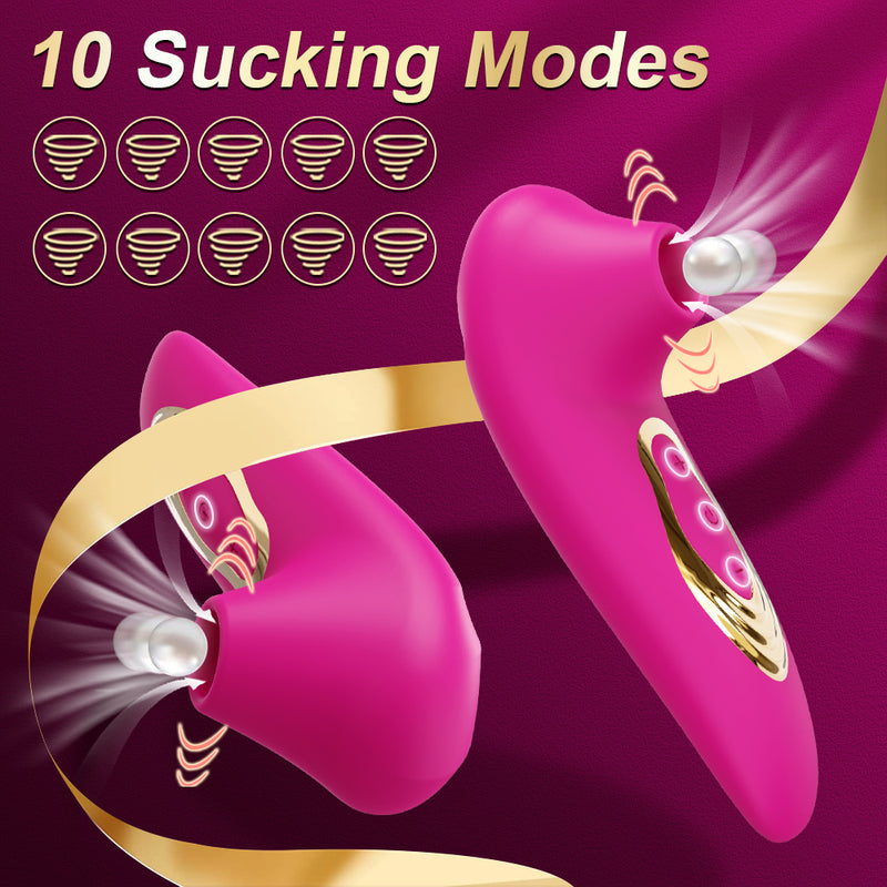 Clitoral Suction Vibrator for Women with 10 Suction Modes – G-Spot Stimulator