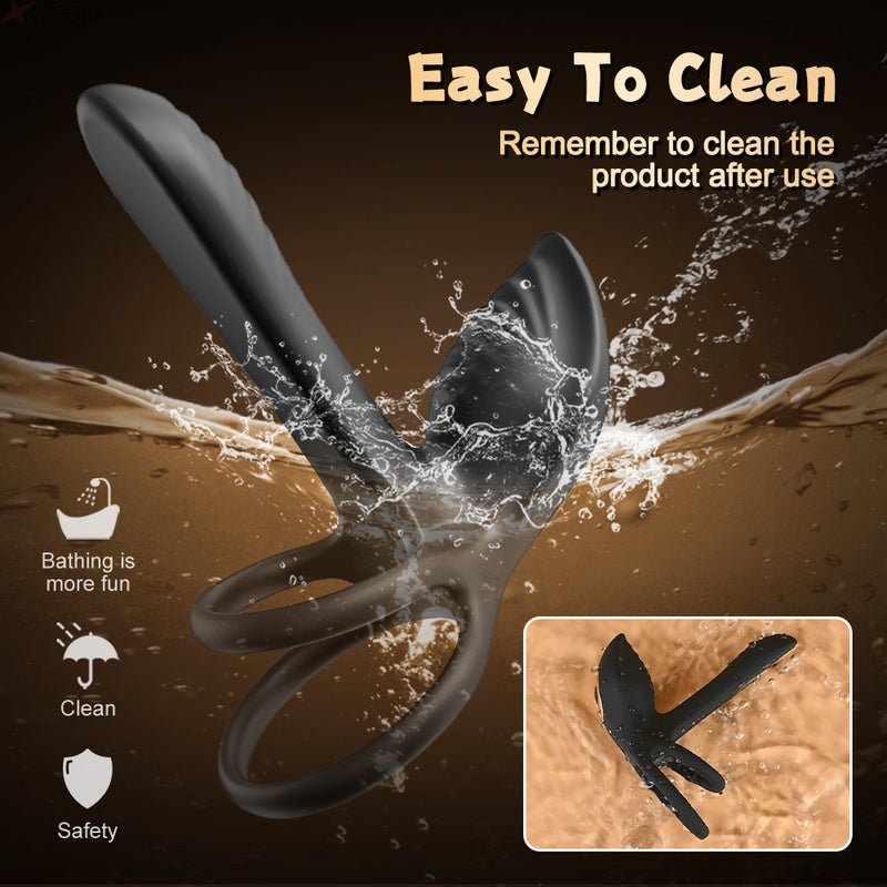 Silicone cock ring easy to clean