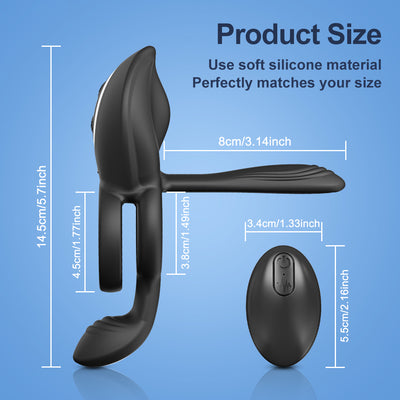 Silicone vibrating penis ring size