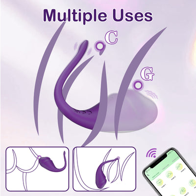 Vibrating purple egg with multiple uses