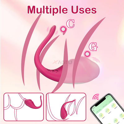 Vibrating red egg for multiple uses