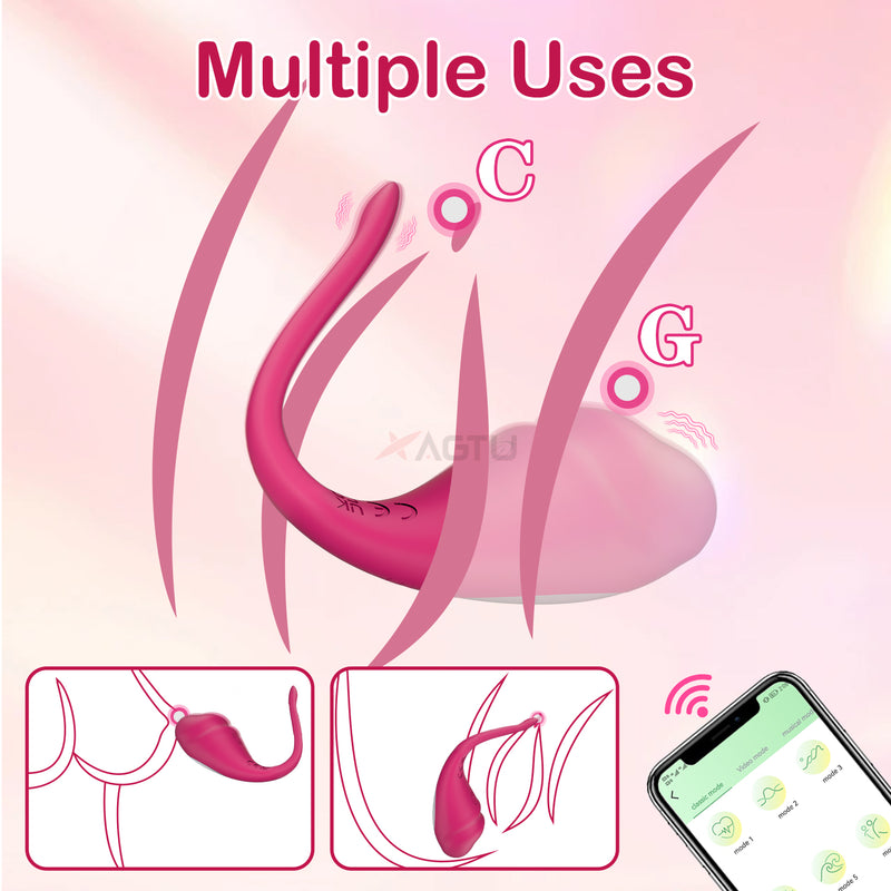 Vibrating red egg for multiple uses