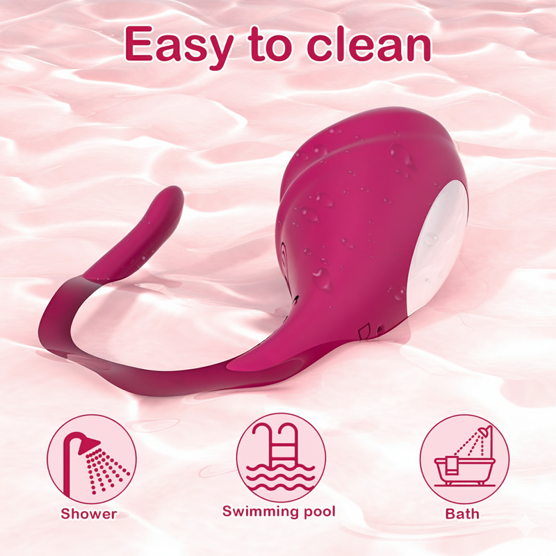 Vibrating red egg toy easy to clean