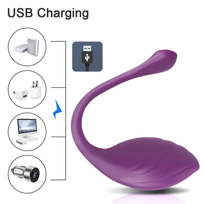 Long Distance Egg Vibrator with Remote Control & App Control