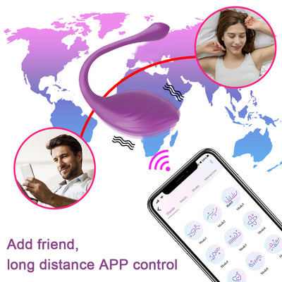 Long Distance Egg Vibrator with Remote Control & App Control