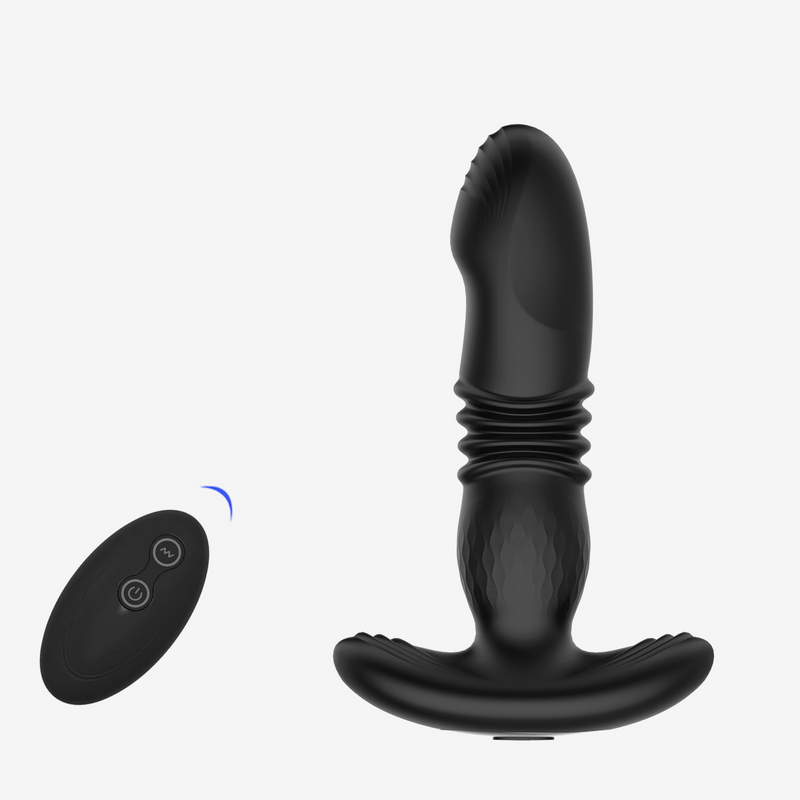 Prostate Thrusting Vibration Butt Plug with Remote Control - A1