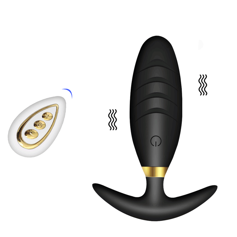 Remote Control Vibrating Butt Plug Thruster - A2