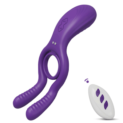 3 Motor Vibrating Cock Ring for Penis Ball and Clit Stimulation R4
