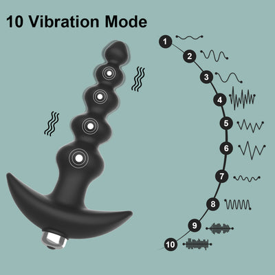 10 Modes Vibrating Anal Beads Butt Plug Anal Plug Prostate Massager Bullet Vibartor Sex Toys for Adults Men Women Gay