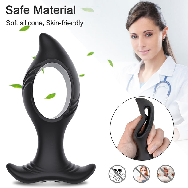 Remote Control Hollow Vibration With Electric Shock Anal Plug