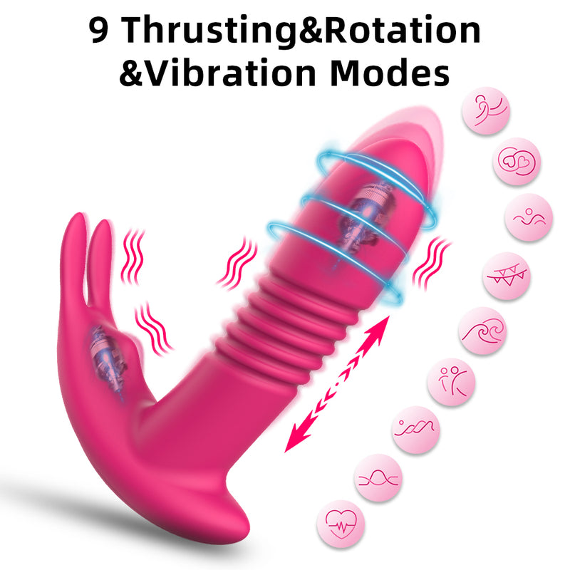 Thrusting Vibrator for Women APP Rotating Telescopic Dildo Remote Control G Spot Massage Clitoris Stimulator
