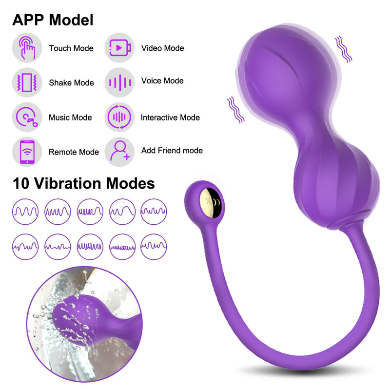 APP Bluetooth Vibrator for Women Clitoris Stimulator Wireless Vagina Ball Remote Control Vibrator