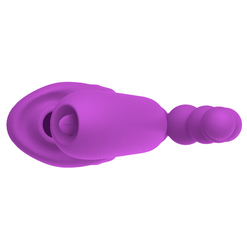 Tongue Vibrator with Clitoral Stimulator & Anal Beads V2