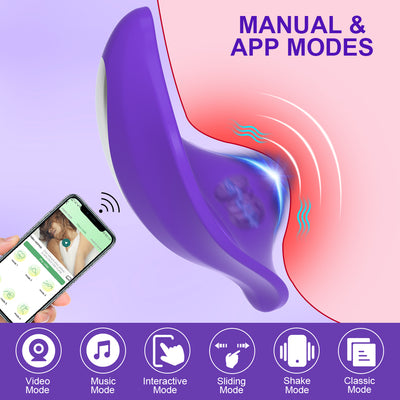 Clit Bluetooth APP Vibrator Female Wireless Remote Control Wearable Vibrating Egg Clitoris Stimulator Sex Toys for Women Couples