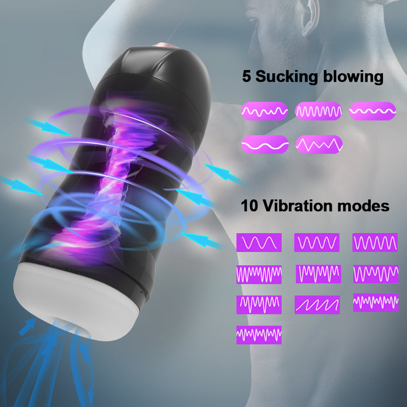 Automatic Sucking Male Mastubator Blowjob Suction Smooth Vibrating Masturbation