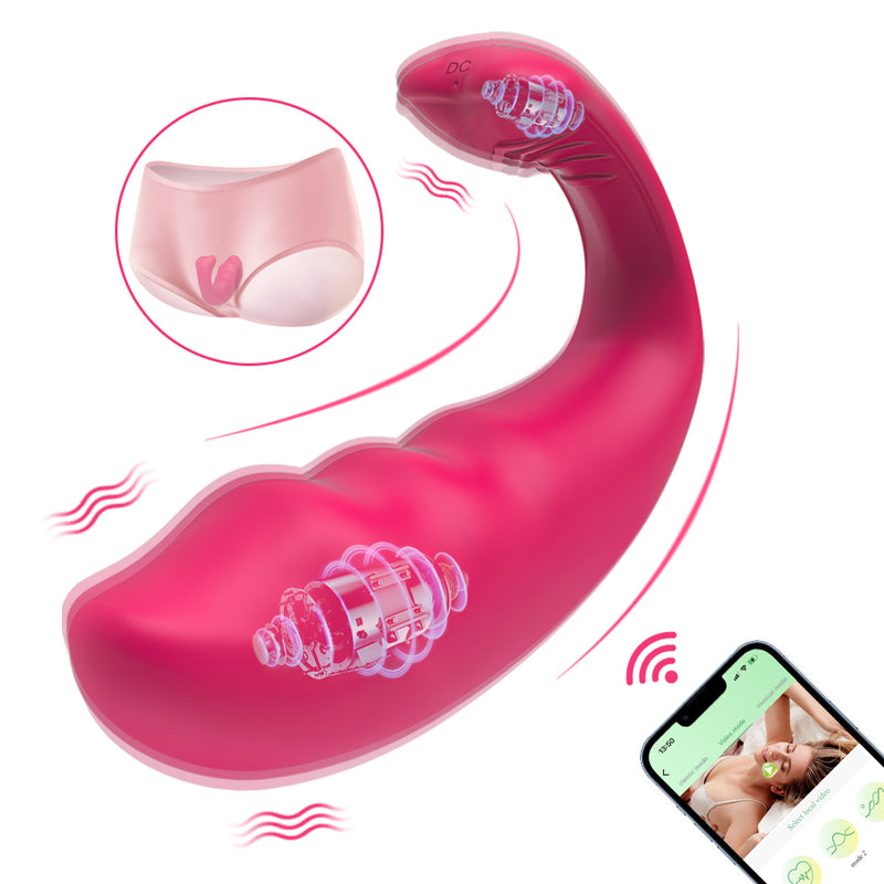APP Remote Control Whale Double Vibrating Egg Small Size Strong Shock 9 Kinds of Vibration Modes