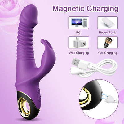 360° Rotating and Thrusting Vibrator with Clit Vibration V7