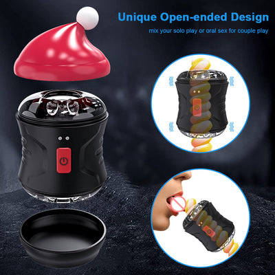 Christmas Gift  Automatic Male Masturbator Cup Blowjob Vibration
