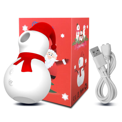 Christmas Gift Snowman Sucking Vibrator for Woman