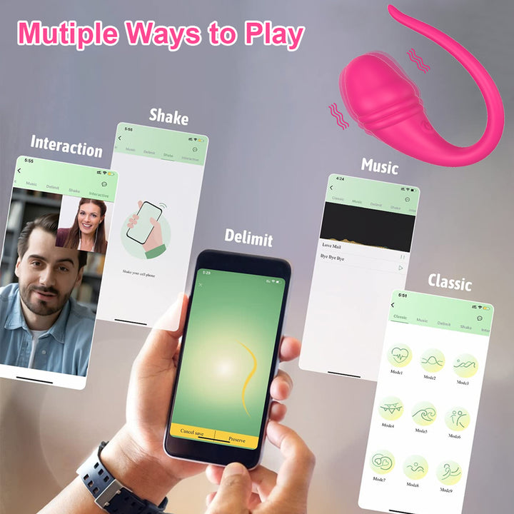 Wearable Vibrating Egg Vibrator with App Control  TouchHoney